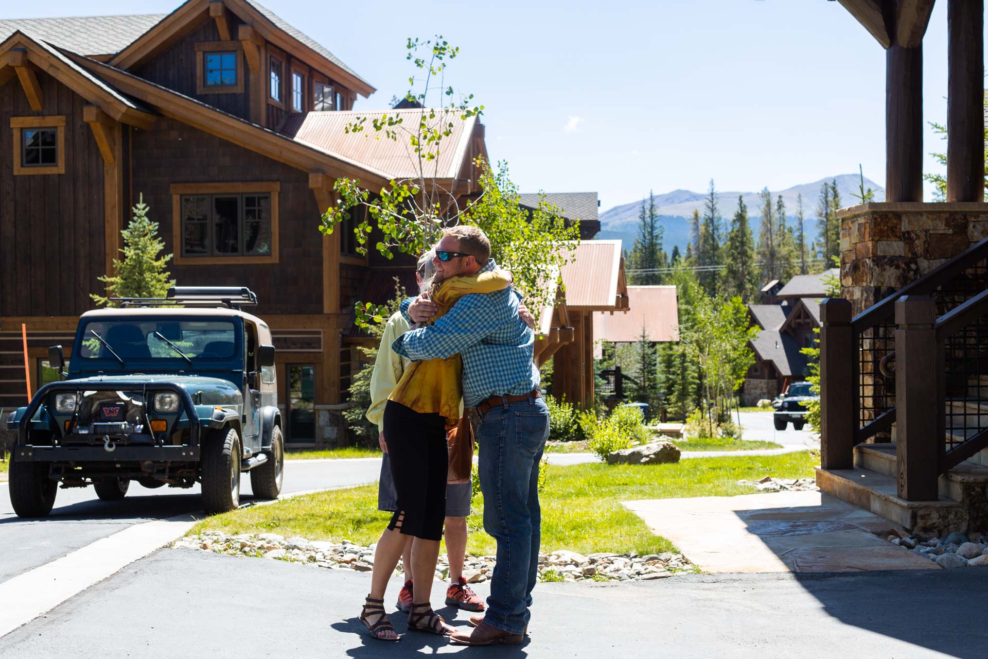 A couple is excited after working with the  best real estate agency in breck